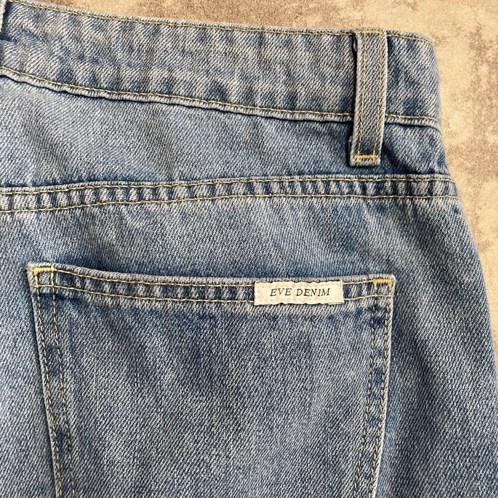 Eve Denim Womens‎ Size 27 The Jacqueline Flare Leg Cotton High Rise Jeans Blue - Picture 10 of 15